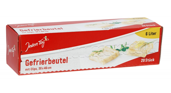 Jeden Tag Gefrierbeutel 6 Liter