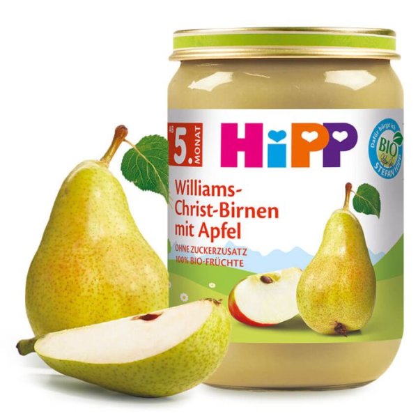 HiPP Williams-Christ-Birnen mit Apfel